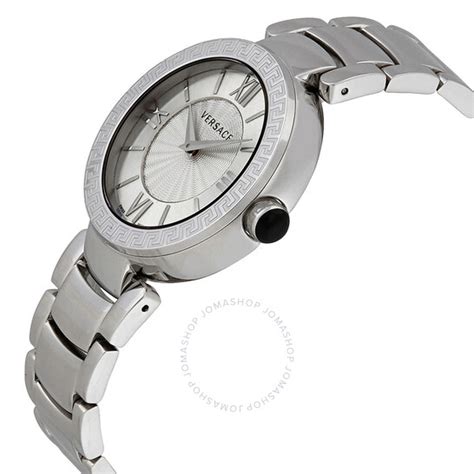 versace leda silver dial ladies watch|Women's Leda Stainless Steel Silver Dial .